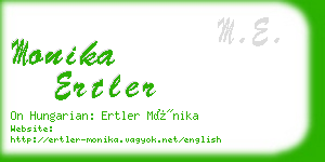 monika ertler business card